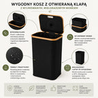 Kosz na Butelki i Puszki Kaucyjne 100L | Wymieny Worek | Składany Organizer do Segregacji