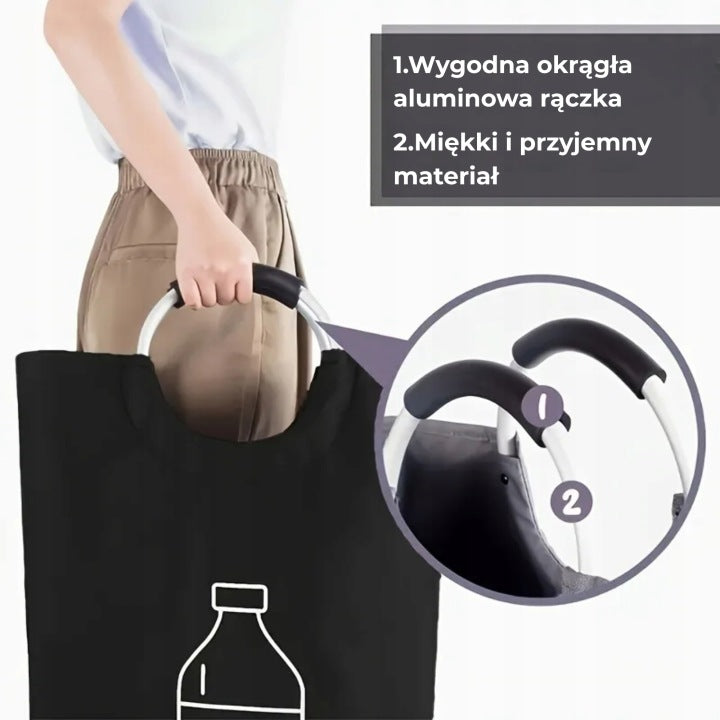 WOREK DO SEGREGACJI BUTELEK DUŻY POJEMNY KOSZ NA BUTELKI PLASTIKOWE PUSZKI