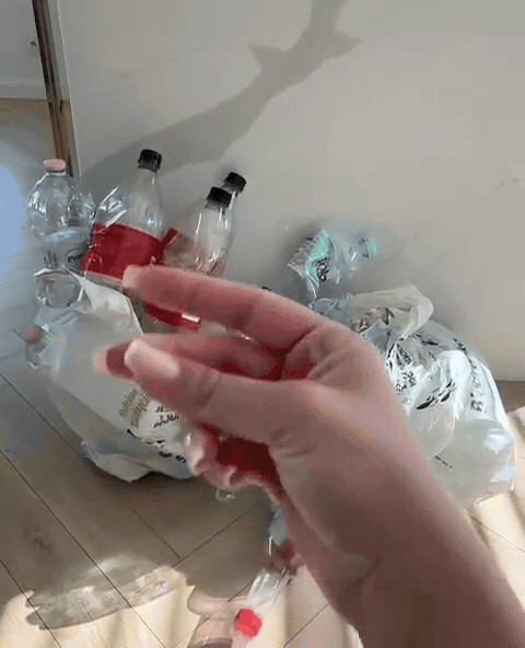 Kosz na Butelki i Puszki Kaucyjne 100L | Wymieny Worek | Składany Organizer do Segregacji