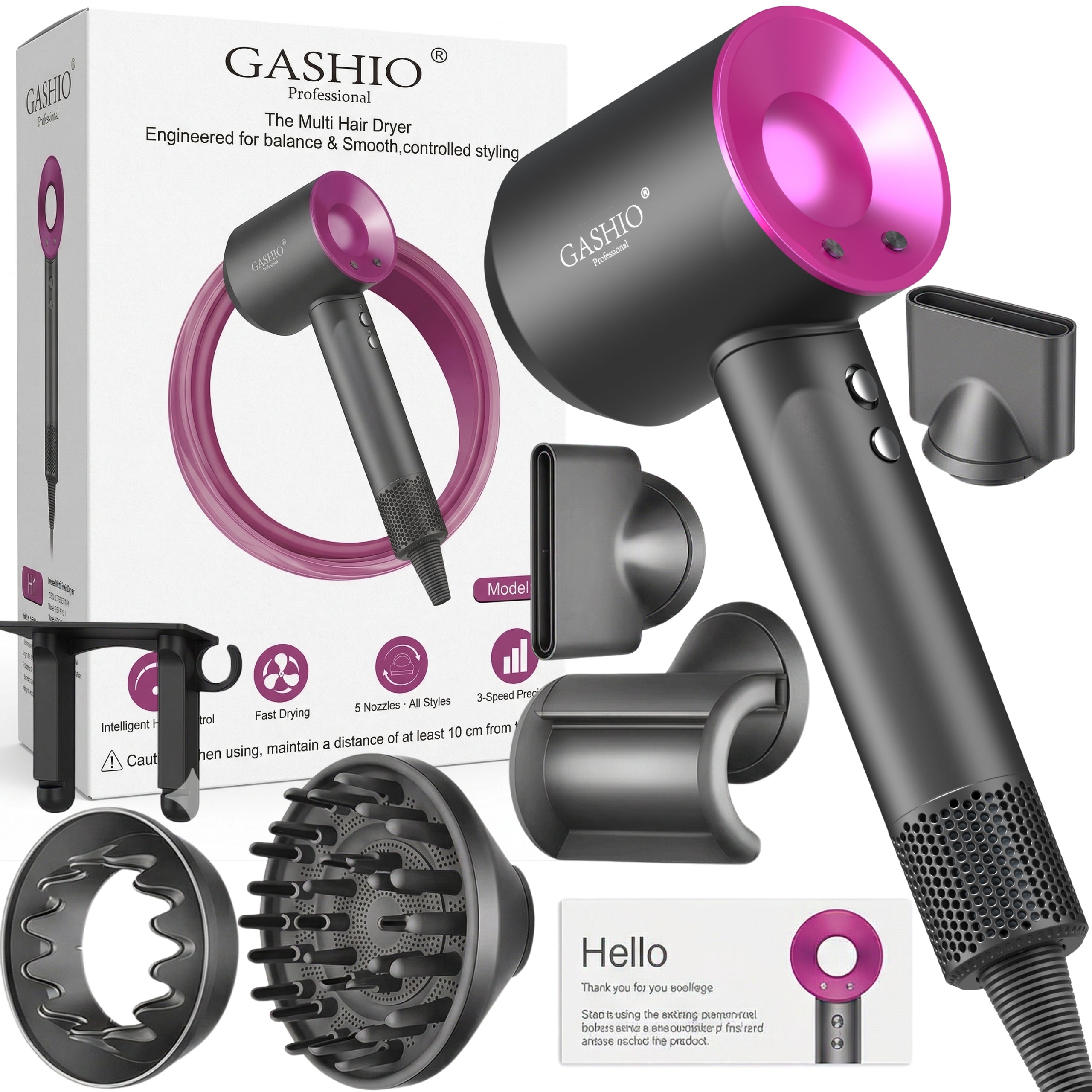 Suszarka do włosów Leafless + Końcówki GRATIS