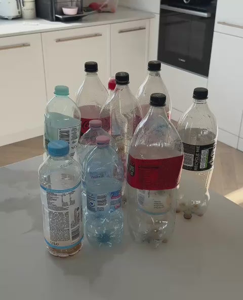 Kosz na Butelki i Puszki Kaucyjne 100L | Wymieny Worek | Składany Organizer do Segregacji